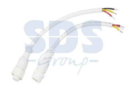 Соединительный кабель (3pin) герметичный (IP67) 3х0. 5мм? 300V белый REXANT