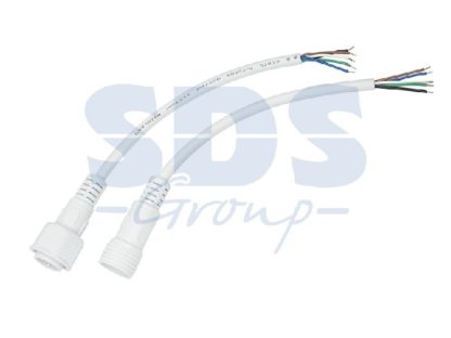 Соединительный кабель (5pin) герметичный (IP67) 5х0. 5мм? 300V белый REXANT