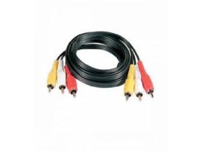 Кабель 3xRCA(штекер) — 3xRCA(штекер) 3м Gold