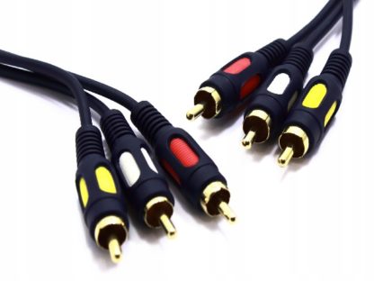 Кабель 3xRCA(штекер) — 3xRCA(штекер) 5м HQ