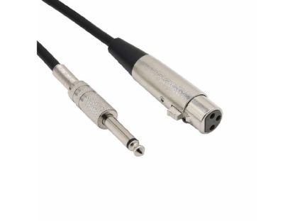 Jack mono 6.3(m) — CANON XLR(f) 5м