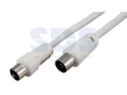 Coax(m) — Coax(f) 1.2м белый