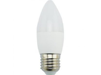 Ecola candle   LED Premium  7,0W 220V  E27 4000K свеча (композит) 105x37