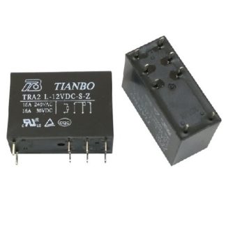 Реле TRA2L-12VDC-S-Z 16А-конт.1С (Tianbo) (26843) электромагнитное
