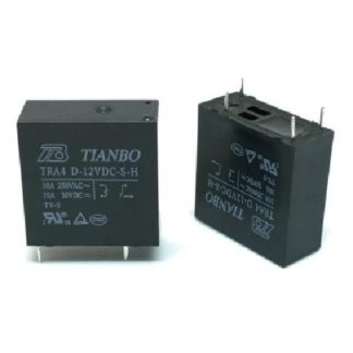 Реле TRA4(D)-12VDC-S-H 10А-конт.1А (Tianbo) (26913) электромагнитное