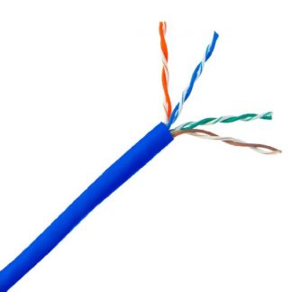 Кабель передачи данных CCS U/UTP 4 пары. Кат.5e. внутренний. PVC. многожильный. 100МГц. синий (за 1м)