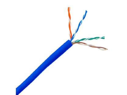Кабель передачи данных CCS U/UTP 4 пары. Кат.5e. внутренний. PVC. многожильный. 100МГц. синий (за 1м)