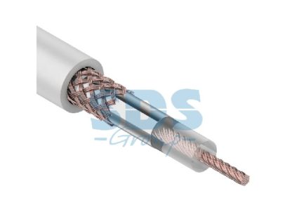 Кабель коаксиальный RG-58 Cu/Al/Cu, (64%), 50 Ом белый REXANT
