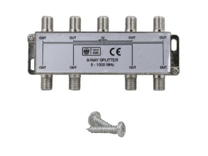 8-WAY SPLITTER металлический корпус(5-1000MHz)