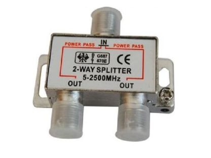 2-WAY SPLITTER «СПУТНИК» с проходом питания(5-2050MHz)