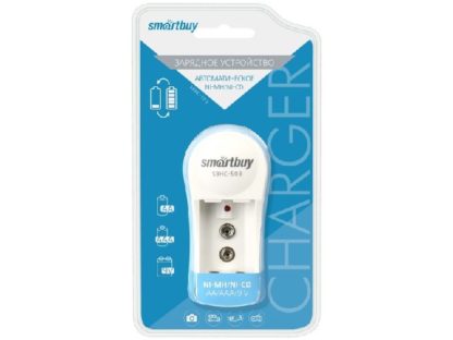Зарядное устройство 2xAA или 2xAAA или 1xКрона NiCD или NiMH SmartBuy SBHC-503 автоматическое