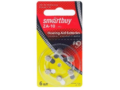 Батарейка ZA10 литиевая Smartbuy (в упаковке 6 штук. цена за 1 шт)