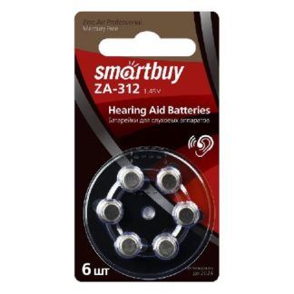 Батарейка ZA312 литиевая Smartbuy (в упаковке 6 штук. цена за 1 шт)
