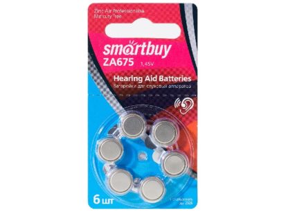 Батарейка ZA675 литиевая SmartBuy (в упаковке 6 штук. цена за 1 шт)