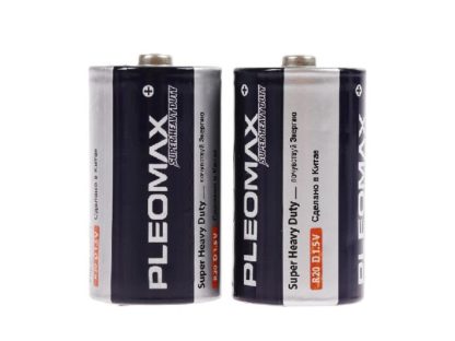 Батарейка R20 (373) солевая PLEOMAX.(2 в спайке)