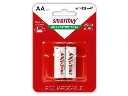 Аккумулятор NiMH АА Smartbuy 2500 mAh  (2шт в блистере. цена за 1шт)