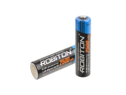 Аккумулятор NiMH АА Robiton 2500 mAh с низким саморазрядом (2шт в блистере. цена за 1шт)