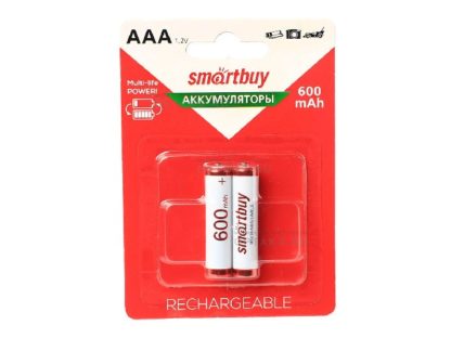 Аккумулятор NiMH ААA Smartbuy 600 mAh  (2шт в блистере. цена за 1шт)