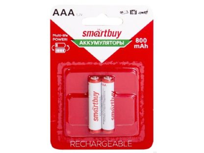 Аккумулятор NiMH ААA Smartbuy 800 mAh  (2шт в блистере. цена за 1шт)