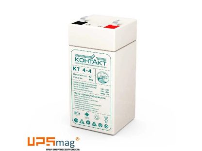 Аккумулятор Pb(свинцовый) 4V 4Aч 48x48x107mm КОНТАКТ