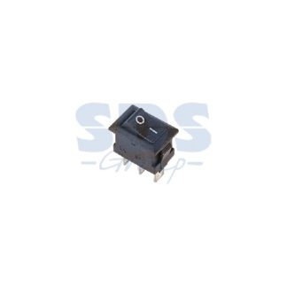 Выключатель клавишный 250V 3А (15x10мм 3PIN ON-OFF черный (XW-603CB2=KCD11-A) черный, красный Micro
