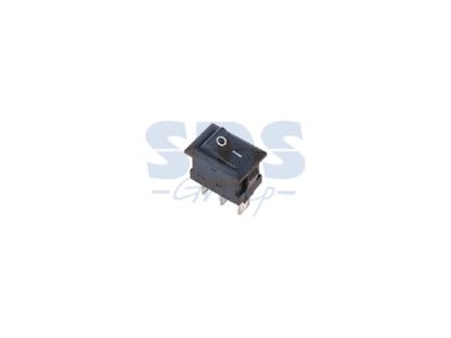 Выключатель клавишный 250V 3А (15x10мм 3PIN ON-OFF черный (XW-603CB2=KCD11-A) черный, красный Micro