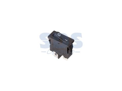 Выключатель клавишный 250V 6А (2с) ON-OFF черный Mini 21x9мм SC-766=KCD1-110