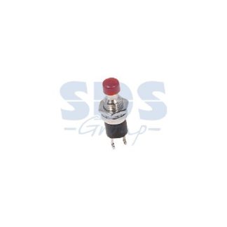 Выключатель-кнопка металл 220V 2А (2с) (ON)-OFF O7. 2 красная Micro