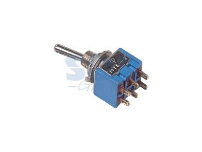 Тумблер 250V 3А (6c) ON-OFF-ON двухполюсный Micro