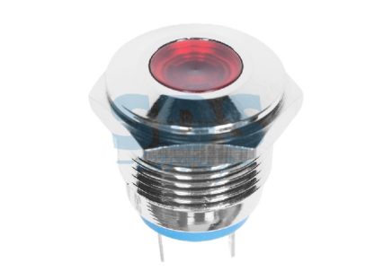 Индикатор металл O16 12В подсветка красная, синяя, зеленая LED