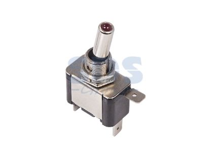 Тумблер 12V 20А (3c) ON-OFF однополюсный с красной, синей, желтой, зеленой LED подсветкой