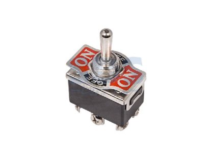 Тумблер 250V 10А (6c) ON-OFF-(ON) двухполюсный