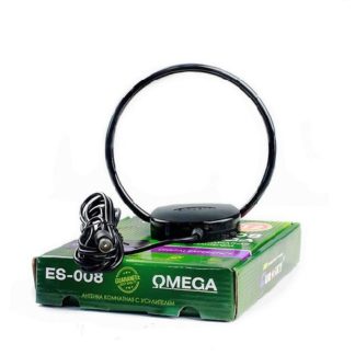 Антенна комнатная активная ДМВ для цифр.ТВ OMEGA ES-008