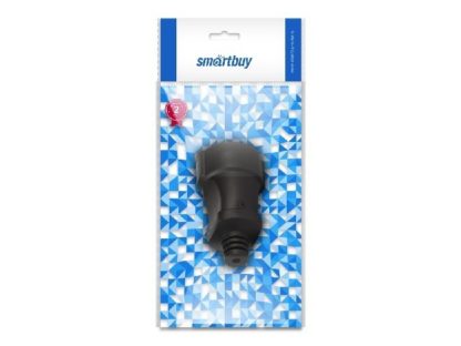 Гнездо штепсельное с заземлением черное ПВХ 16А Smartbuy
