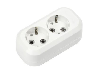 Колодка сетевая 2 гнезда с заземлением 16А/3,5кВт Smartbuy
