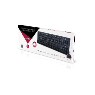 Клавиатура проводная мультимедийная Smartbuy 232 (SBK-232H-K)(USB) с USB хабами