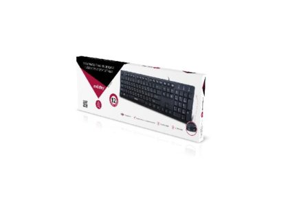 Клавиатура проводная мультимедийная Smartbuy 232 (SBK-232H-K)(USB) с USB хабами