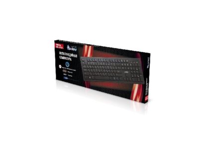 Клавиатура проводная мультимедийная Smartbuy SLIM 206 (SBK-206US-K)(USB)