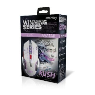 Мышь проводная оптическая ,игровая Smartbuy RUSH AVATAR (SBM-724G-W)