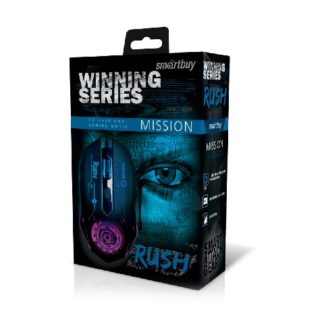Мышь проводная оптическая ,игровая Smartbuy RUSH MISSION (SBM-727G-W)