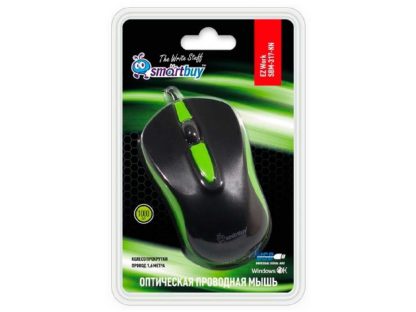 Мышь проводная оптическая Smartbuy SBM-317 (3 кл.,1000dpi, USB)