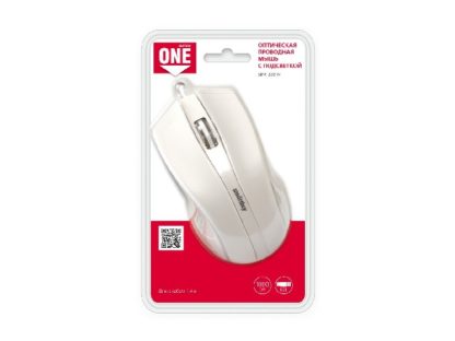 Мышь проводная оптическая Smartbuy ONE 338 (SBM-338-W)( USB) с подсветкой