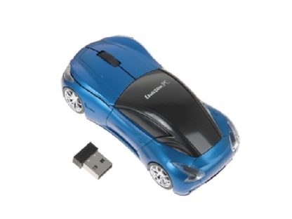 Мышь беспроводная оптическая в виде машинки 1000dpi, USB
