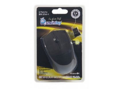 Мышь беспроводная оптическая Smartbuy 325AG (3 кл.,1000dpi, USB)