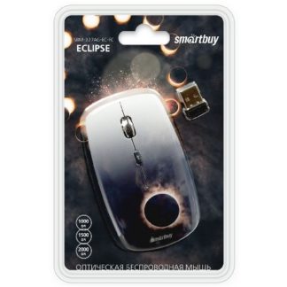 Мышь беспроводная оптическая Smartbuy 327AG с принтом ECLIPSE (3 кл.,1000dpi, USB)