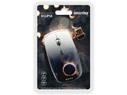 Мышь беспроводная оптическая Smartbuy 327AG с принтом ECLIPSE (3 кл.,1000dpi, USB)