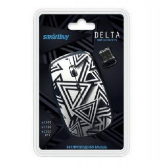 Мышь беспроводная оптическая Smartbuy 327AG с принтом DELTA (3 кл.,1000dpi, USB)