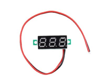 Вольтметр цифровой мини 4,5-30v 2-пров. 30x12x8,5