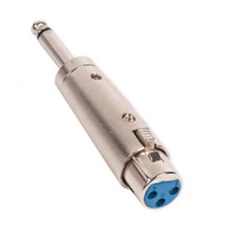 Переходник Jack mono 6.3(штекер) - CANON XLR(гнездо) микрофонный