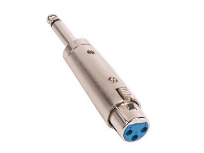 Переходник Jack mono 6.3(штекер) - CANON XLR(гнездо) микрофонный